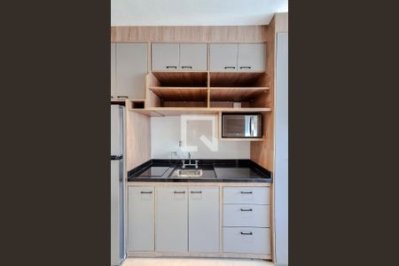 Cozinha de kitnet/studio para alugar com 1 quarto, 24m² em Vila Mariana, São Paulo