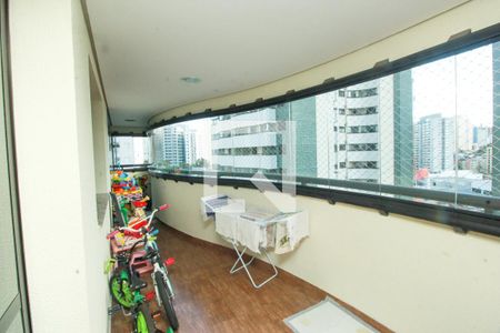 Varanda da Sala de apartamento à venda com 3 quartos, 141m² em Vila Assunção, Santo André