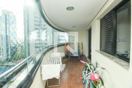Varanda da Sala de apartamento à venda com 3 quartos, 141m² em Vila Assunção, Santo André