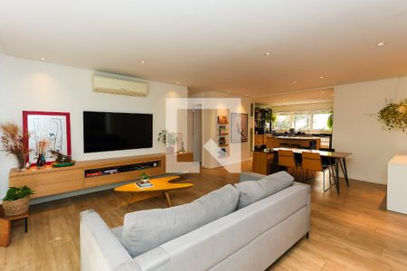 sala  de apartamento à venda com 3 quartos, 132m² em Vila Andrade, São Paulo
