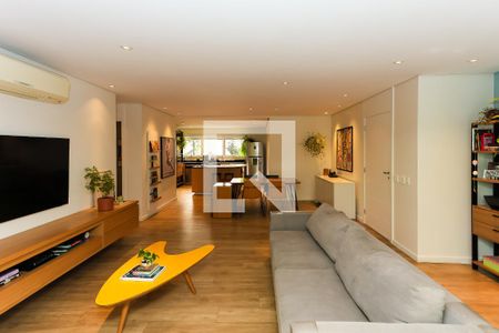 sala  de apartamento à venda com 3 quartos, 132m² em Vila Andrade, São Paulo