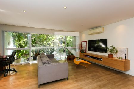 sala  de apartamento à venda com 3 quartos, 132m² em Vila Andrade, São Paulo