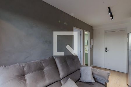 Sala e Cozinha de kitnet/studio para alugar com 1 quarto, 28m² em Moema, São Paulo