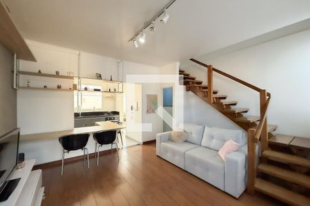 Sala de casa de condomínio para alugar com 2 quartos, 72m² em Vila Boa Esperanca, Valinhos
