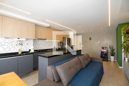 Ambientes Integrados (Sala, Cozinha e Varanda) de apartamento à venda com 2 quartos, 78m² em Vila Anglo Brasileira, São Paulo