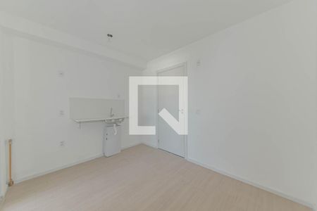 Sala - Cozinha Integrada de apartamento para alugar com 2 quartos, 32m² em Santo Amaro, São Paulo