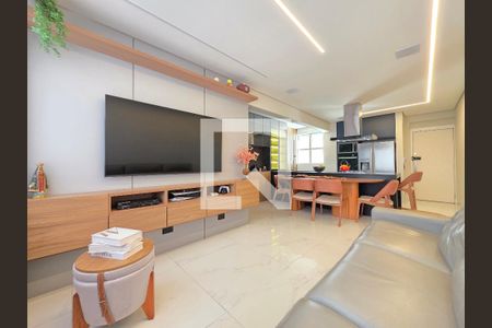 Sala  de apartamento à venda com 2 quartos, 85m² em Calafate, Belo Horizonte
