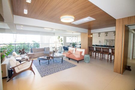 Sala de apartamento para alugar com 3 quartos, 213m² em Santo Amaro, São Paulo