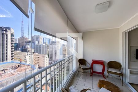 Varanda de apartamento para alugar com 2 quartos, 57m² em Consolação, São Paulo