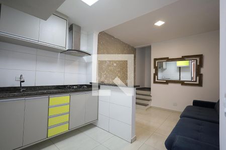 Cozinha de apartamento para alugar com 2 quartos, 83m² em Jardim Cristiane, Santo André