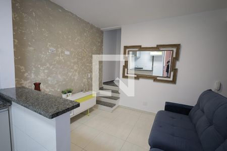 Sala de apartamento para alugar com 2 quartos, 83m² em Jardim Cristiane, Santo André