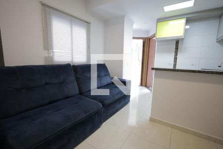 Sala de apartamento para alugar com 2 quartos, 83m² em Jardim Cristiane, Santo André