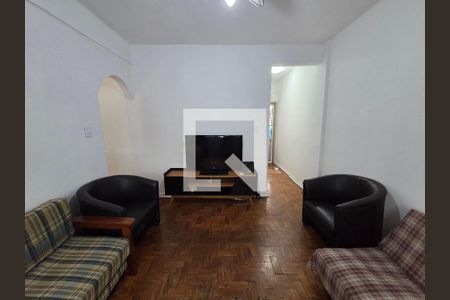 Sala de apartamento para alugar com 1 quarto, 45m² em Guilhermina, Praia Grande