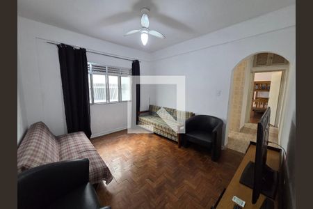 Sala de apartamento para alugar com 1 quarto, 45m² em Guilhermina, Praia Grande