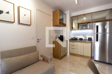 Sala/Cozinha de apartamento para alugar com 1 quarto, 26m² em Pinheiros, São Paulo