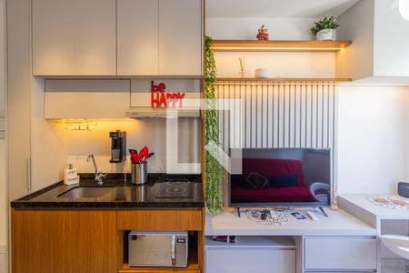 Sala/Cozinha de apartamento à venda com 1 quarto, 34m² em Pinheiros, São Paulo