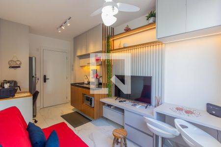 Sala/Cozinha de apartamento à venda com 1 quarto, 34m² em Pinheiros, São Paulo