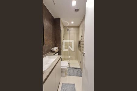 Banheiro de apartamento para alugar com 1 quarto, 33m² em Jardim das Acacias, São Paulo