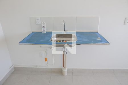 Sala e Cozinha de apartamento à venda com 1 quarto, 24m² em Parque Industrial Tomas Edson, São Paulo