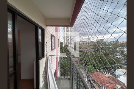 Varanda sala  de apartamento para alugar com 2 quartos, 77m² em Vila Campo Grande, São Paulo