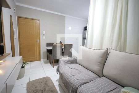Sala de apartamento à venda com 2 quartos, 56m² em Vila Tibiriçá, Santo André