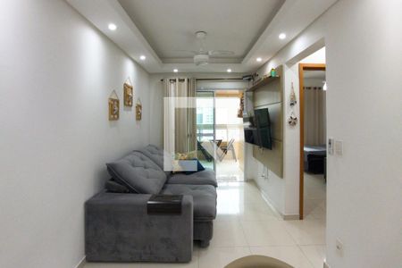 Sala de apartamento para alugar com 3 quartos, 88m² em Guilhermina, Praia Grande