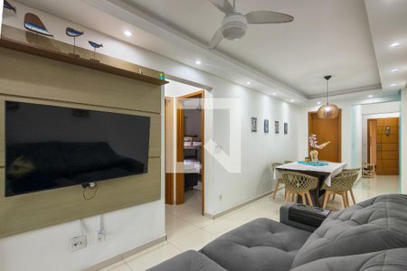 Sala de apartamento para alugar com 3 quartos, 88m² em Guilhermina, Praia Grande