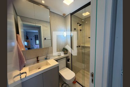Banheiro de apartamento à venda com 2 quartos, 64m² em Jardim Independência (São Paulo), São Paulo