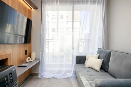 Sala de apartamento para alugar com 1 quarto, 32m² em Campo Belo, São Paulo