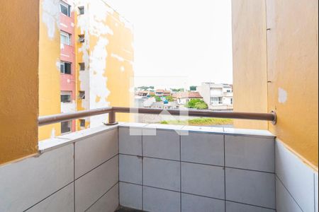 Varanda da Sala de apartamento para alugar com 1 quarto, 56m² em Parque Sao Vicente, Santo André