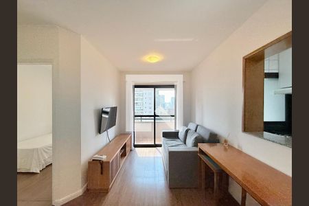 Sala  de apartamento à venda com 2 quartos, 44m² em Cidade Monções, São Paulo