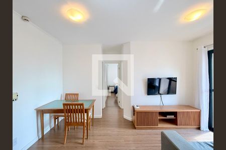 Sala  de apartamento à venda com 2 quartos, 44m² em Cidade Monções, São Paulo