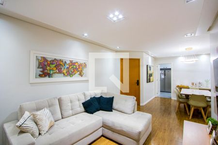 Sala de apartamento à venda com 3 quartos, 97m² em Vila Bastos, Santo André