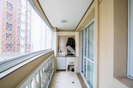Varanda gourmet de apartamento à venda com 3 quartos, 97m² em Vila Bastos, Santo André