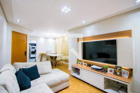 Sala de apartamento à venda com 3 quartos, 97m² em Vila Bastos, Santo André