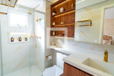 Banheiro da Suíte de apartamento para alugar com 3 quartos, 140m² em Vila Monte Alegre, São Paulo