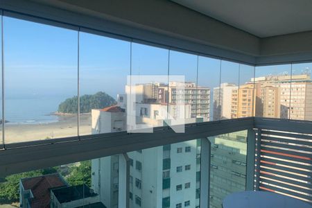 Varanda da Sala de apartamento para alugar com 1 quarto, 49m² em José Menino, Santos