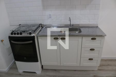 Sala e Cozinha Integrada de apartamento para alugar com 1 quarto, 25m² em Barra Funda, São Paulo