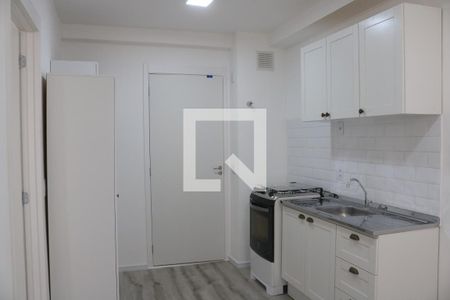 Sala e Cozinha Integrada de apartamento para alugar com 1 quarto, 25m² em Barra Funda, São Paulo