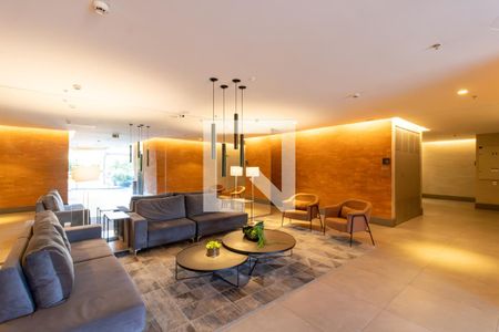 Hall de entrada de kitnet/studio para alugar com 1 quarto, 37m² em Teresópolis, Porto Alegre