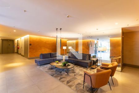 Hall de entrada de kitnet/studio para alugar com 1 quarto, 37m² em Teresópolis, Porto Alegre