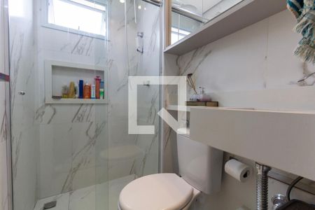 Banheiro de apartamento à venda com 2 quartos, 45m² em Chácara Califórnia, São Paulo