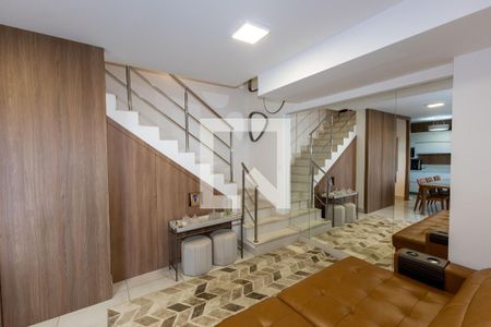Sala de Estar de apartamento à venda com 2 quartos, 74m² em Vila da Serra, Nova Lima