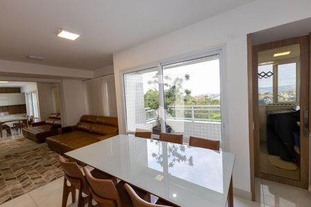 Sala de Jantar de apartamento à venda com 2 quartos, 74m² em Vila da Serra, Nova Lima