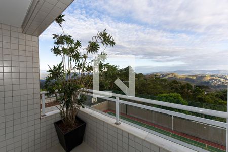 Varanda da Sala de Jantar de apartamento à venda com 2 quartos, 74m² em Vila da Serra, Nova Lima