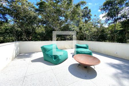 Varanda da Sala de casa de condomínio à venda com 4 quartos, 488m² em Vile de Montagne, Nova Lima