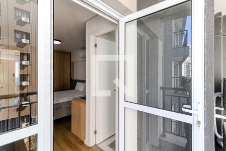 Varanda do Studio de kitnet/studio para alugar com 1 quarto, 35m² em República, São Paulo