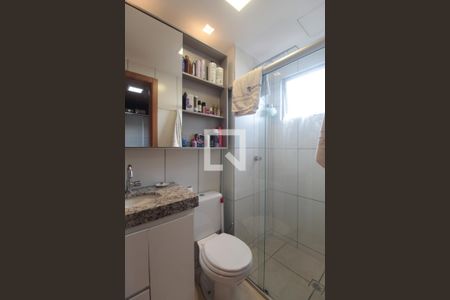 Banheiro da Suite de apartamento à venda com 2 quartos, 50m² em Castelo, Belo Horizonte