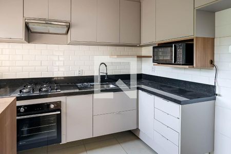 Cozinha de apartamento para alugar com 2 quartos, 49m² em Parque Campo Bonito, Indaiatuba