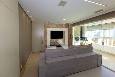 Sala de TV de apartamento para alugar com 3 quartos, 124m² em Vila da Serra, Nova Lima